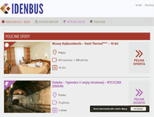 Tablet Screenshot of idenbus.com